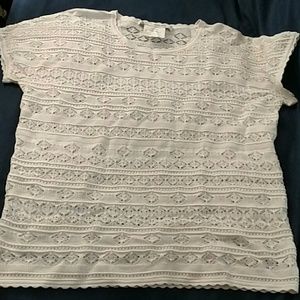 Diane Von Furstenberg Short Sleeve Top Size P/0